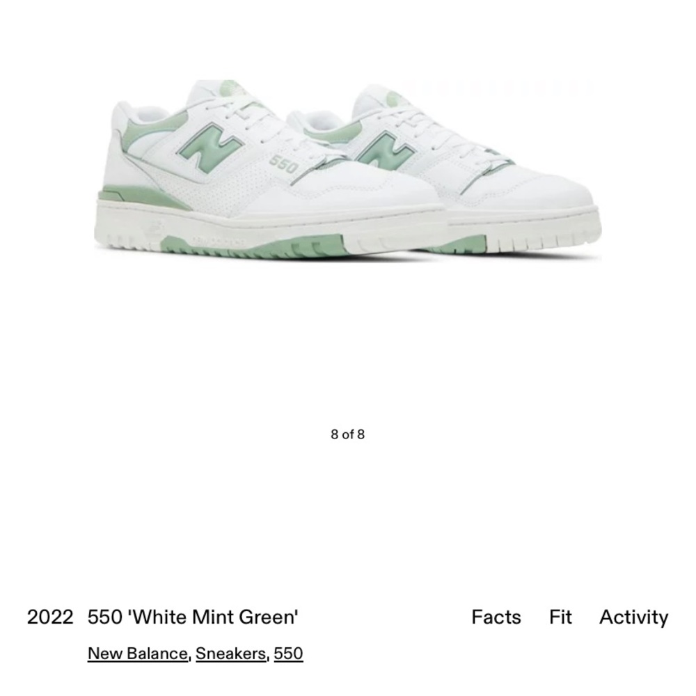 New Balance 550s Mint Green